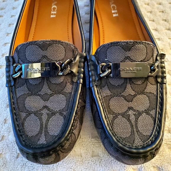 Coach Logo Loafers 9.5